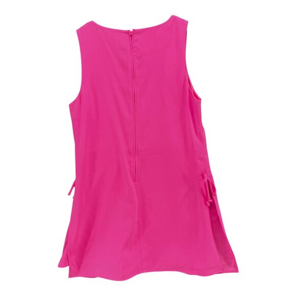 Lilly Pulitzer Donna Romper Womens Havana Pink Scalloped Shell Embroidery Sz 10 - Picture 2 of 11